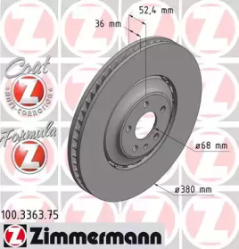 ZIMMERMANN 100336375 -  Тормозной диск