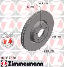 ZIMMERMANN 100337720 -  Тормозной диск