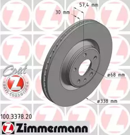 ZIMMERMANN 100337820 -  Тормозной диск