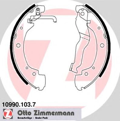 ZIMMERMANN 109901037 -  Комплект тормозных колодок