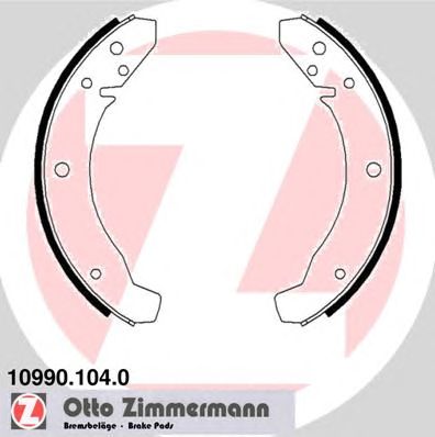 ZIMMERMANN 109901040 -  Колодки тормозные барабанные, комплект