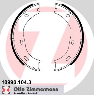ZIMMERMANN 109901043 -  Комплект тормозных колодок, стояночная тормозная система