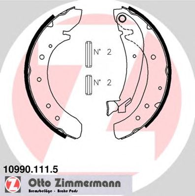 ZIMMERMANN 109901115 -  Комплект тормозных колодок