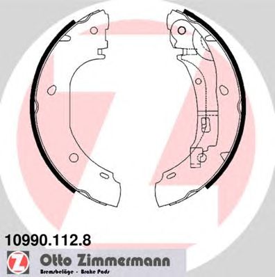 ZIMMERMANN 109901128 -  Колодки тормозные барабанные, комплект