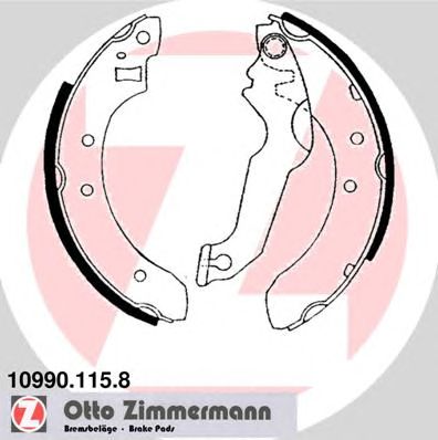 ZIMMERMANN 109901158 -  Комплект тормозных колодок