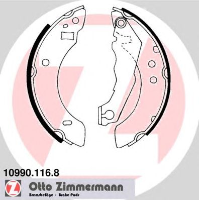 ZIMMERMANN 109901168 -  Комплект тормозных колодок