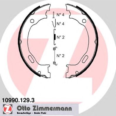 ZIMMERMANN 109901293 -  Комплект тормозных колодок, стояночная тормозная система