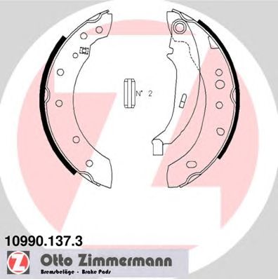 ZIMMERMANN 109901373 -  Комплект тормозных колодок, стояночная тормозная система