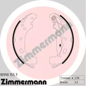 ZIMMERMANN 109901557 -  Колодки тормозные барабанные, комплект
