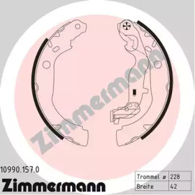 ZIMMERMANN 109901570 -  Колодки тормозные барабанные, комплект
