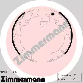 ZIMMERMANN 109901574 -  Комплект тормозных колодок, стояночная тормозная система