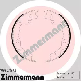 ZIMMERMANN 109901576 -  Комплект тормозных колодок, стояночная тормозная система