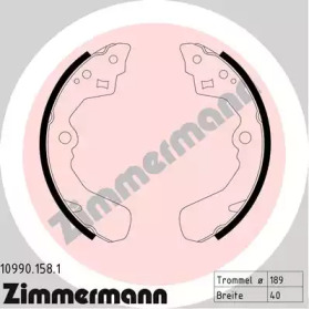 ZIMMERMANN 109901581 -  Комплект тормозных колодок, стояночная тормозная система