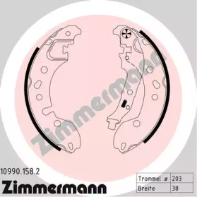 ZIMMERMANN 109901582 -  Комплект тормозных колодок