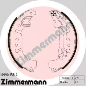 ZIMMERMANN 109901584 -  Комплект тормозных колодок