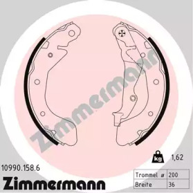 ZIMMERMANN 109901586 -  Комплект тормозных колодок
