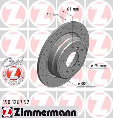 ZIMMERMANN 150126752 -  Тормозной диск