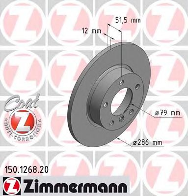 ZIMMERMANN 150126820 -  Тормозной диск