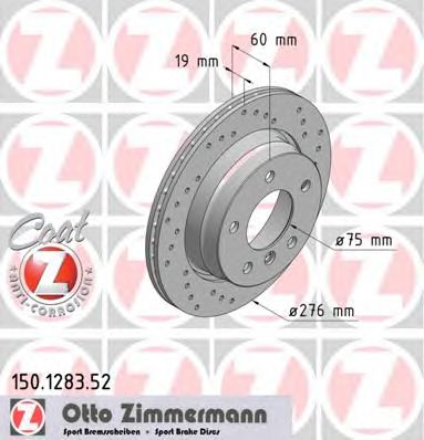 ZIMMERMANN 150128352 -  Тормозной диск