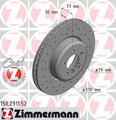 ZIMMERMANN 150291152 -  Тормозной диск