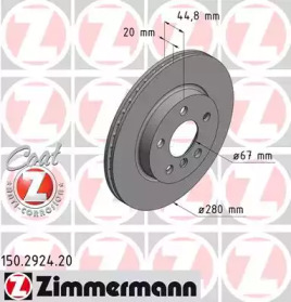 ZIMMERMANN 150292420 -  Тормозной диск