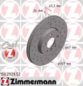 ZIMMERMANN 150292952 -  Тормозной диск