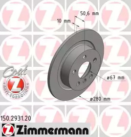 ZIMMERMANN 150293120 -  Тормозной диск