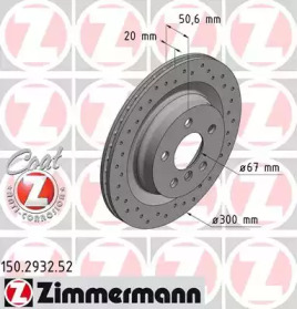 ZIMMERMANN 150293252 -  Тормозной диск
