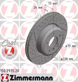 ZIMMERMANN 150293520 -  Тормозной диск