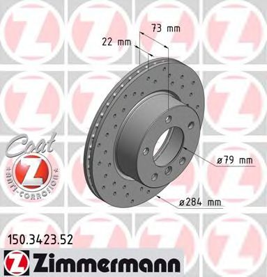 ZIMMERMANN 150342352 -  Тормозной диск
