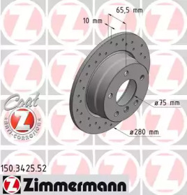 ZIMMERMANN 150342552 -  Тормозной диск