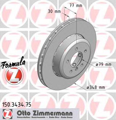 ZIMMERMANN 150343475 -  Тормозной диск
