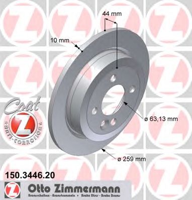 ZIMMERMANN 150344620 -  Тормозной диск