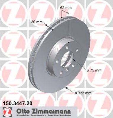 ZIMMERMANN 150344720 -  Тормозной диск