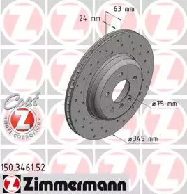 ZIMMERMANN 150346152 -  Тормозной диск