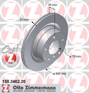 ZIMMERMANN 150346220 -  Тормозной диск
