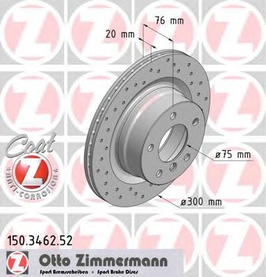 ZIMMERMANN 150346252 -  Тормозной диск