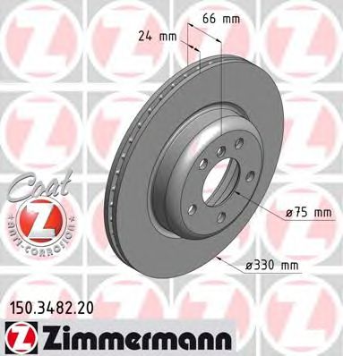 ZIMMERMANN 150348220 -  Тормозной диск