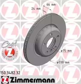 ZIMMERMANN 150348232 -  Диск тормозной вентилируемый