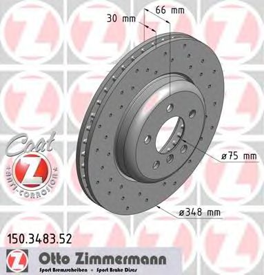 ZIMMERMANN 150348352 -  Тормозной диск