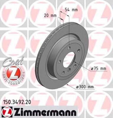 ZIMMERMANN 150349220 -  Тормозной диск
