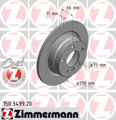 ZIMMERMANN 150349920 -  Тормозной диск