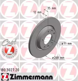 ZIMMERMANN 180302720 -  Тормозной диск