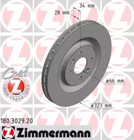 ZIMMERMANN 180302920 -  Тормозной диск