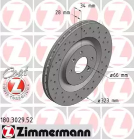 ZIMMERMANN 180302952 -  Тормозной диск