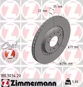 ZIMMERMANN 180303420 -  Тормозной диск