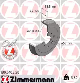ZIMMERMANN 180510320 -  Тормозной барабан