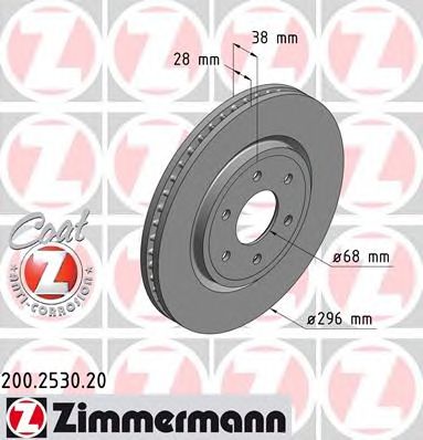 ZIMMERMANN 200253020 -  Тормозной диск