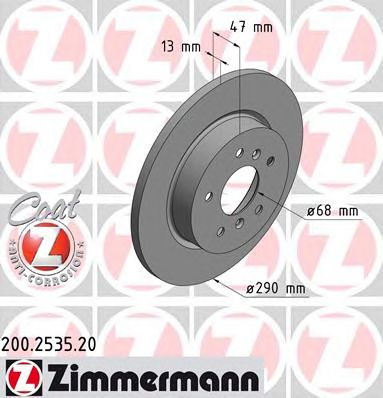 ZIMMERMANN 200253520 -  Тормозной диск