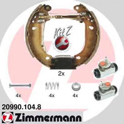 ZIMMERMANN 209901048 -  Комплект тормозных колодок